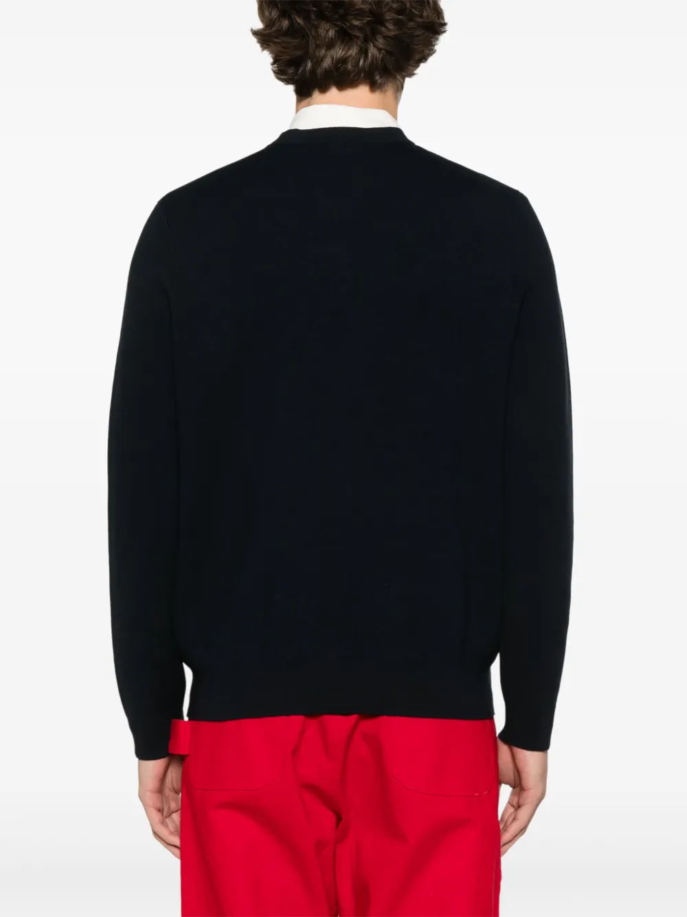 SANDRO Sweater met bloemenpatch Blauw