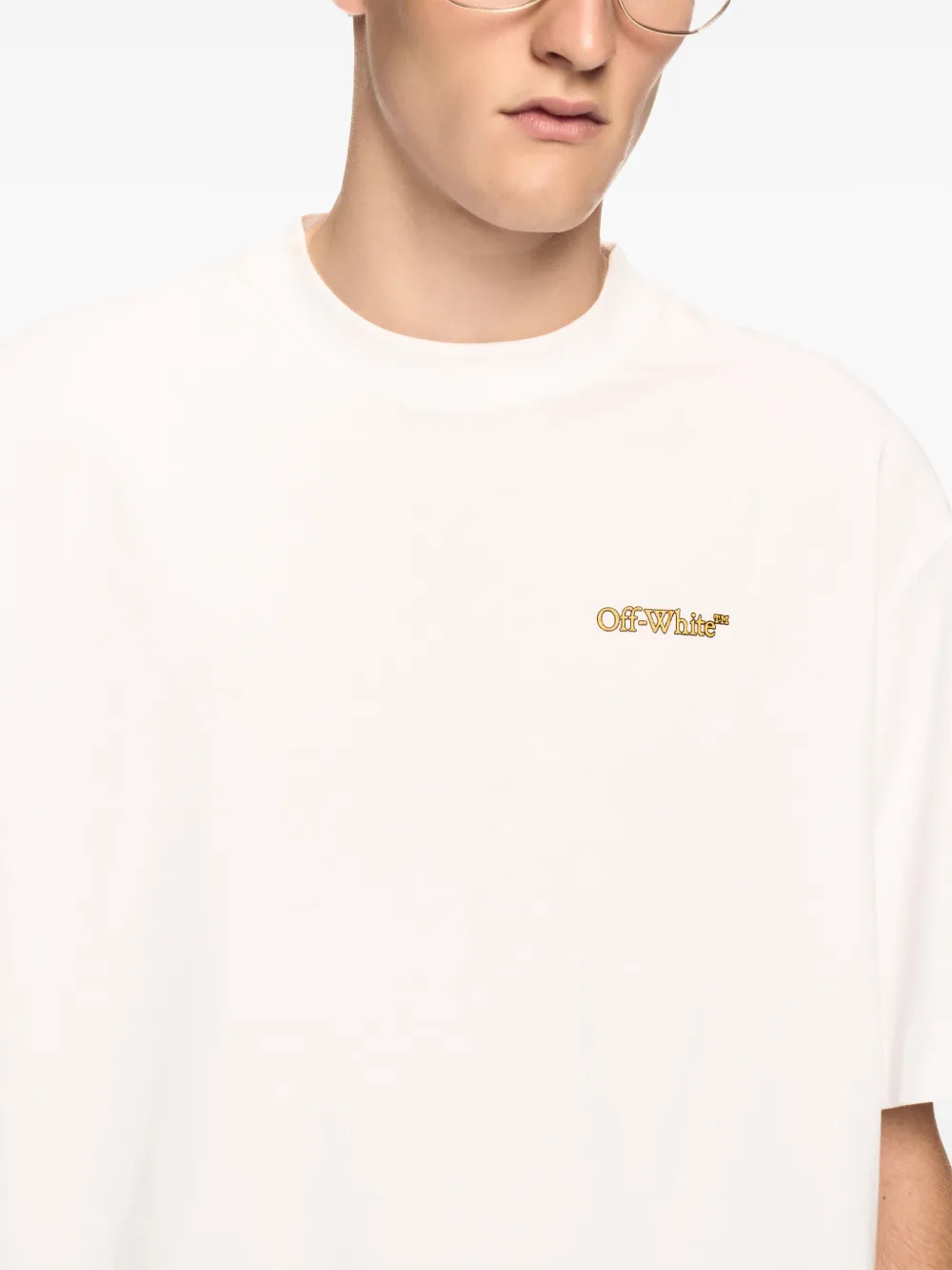 Off-White Tape Arrow T-shirt Wit