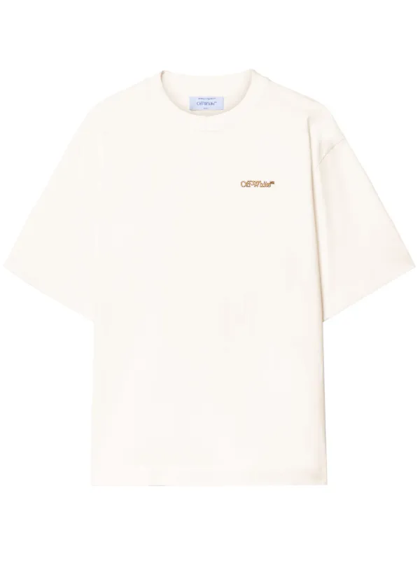 【OFF WHITE】Star Arrow Tシャツ 半袖 コットン ロゴ 3色 国内発 Off-White ロゴスターアローコットン半袖スケートTシャツ