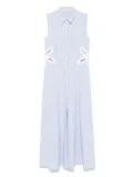 SANDRO striped midi dress - Blue