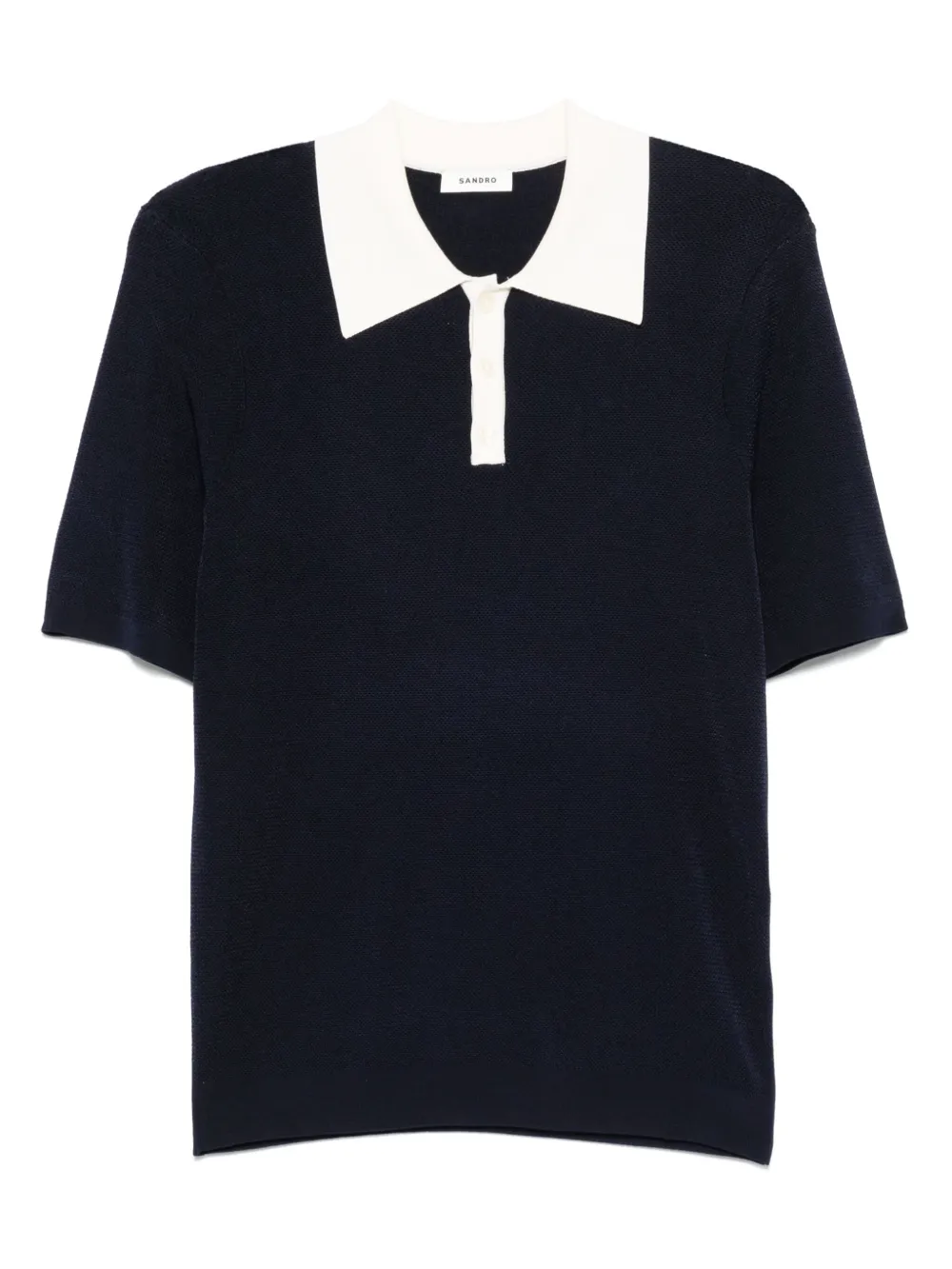SANDRO two-tone polo shirt | Blue | Image 1