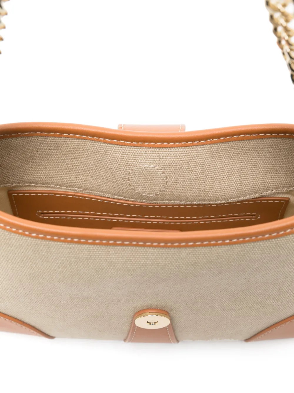 SANDRO Canvas schoudertas Bruin