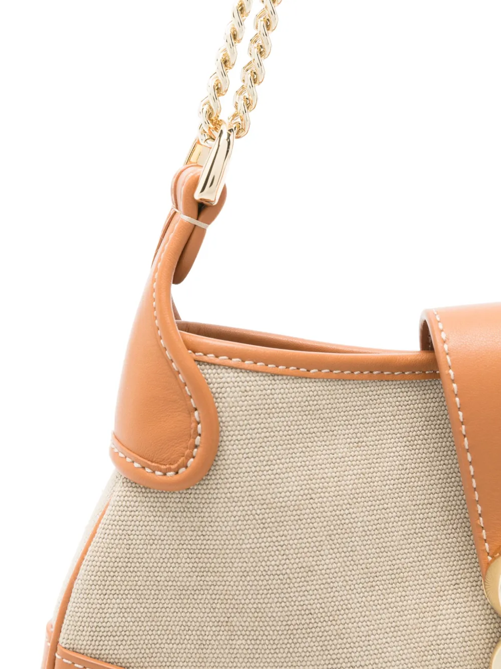 SANDRO Canvas schoudertas Bruin