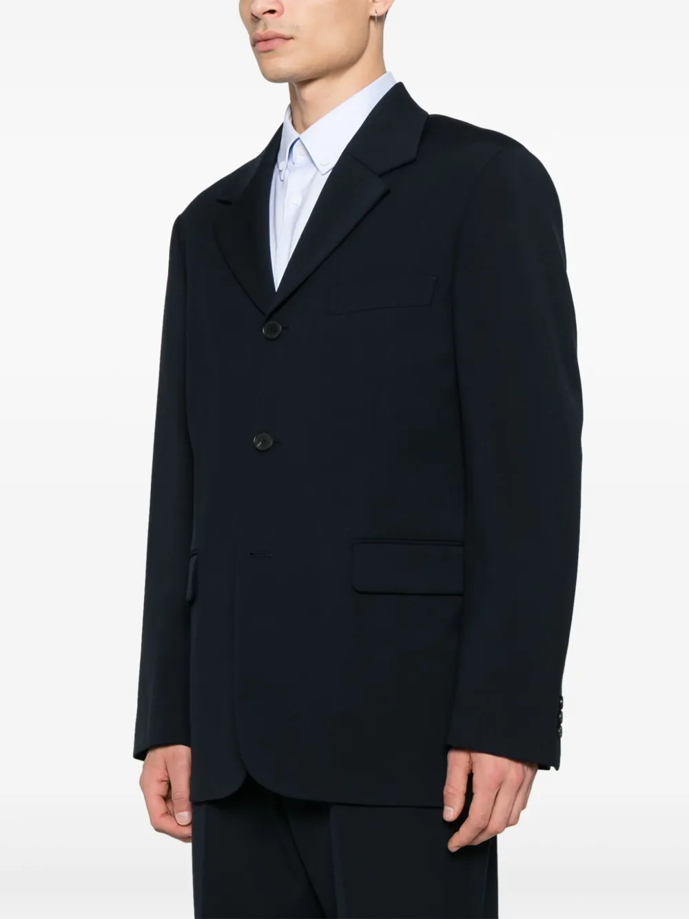 SANDRO Wollen blazer Blauw