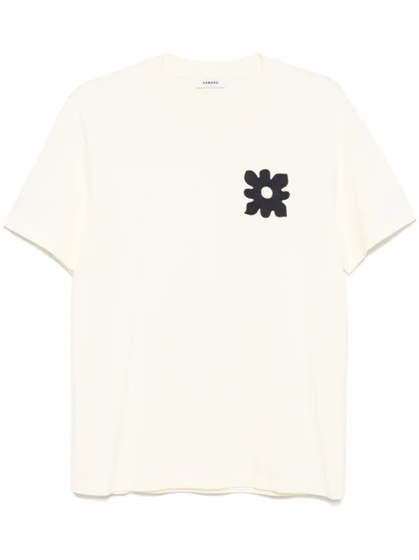フランス発 Sandro 夏の大人カジュアル デザインカット Tシャツ フランス発 Sandro 夏の大人カジュアル デザインカット Tシャツ