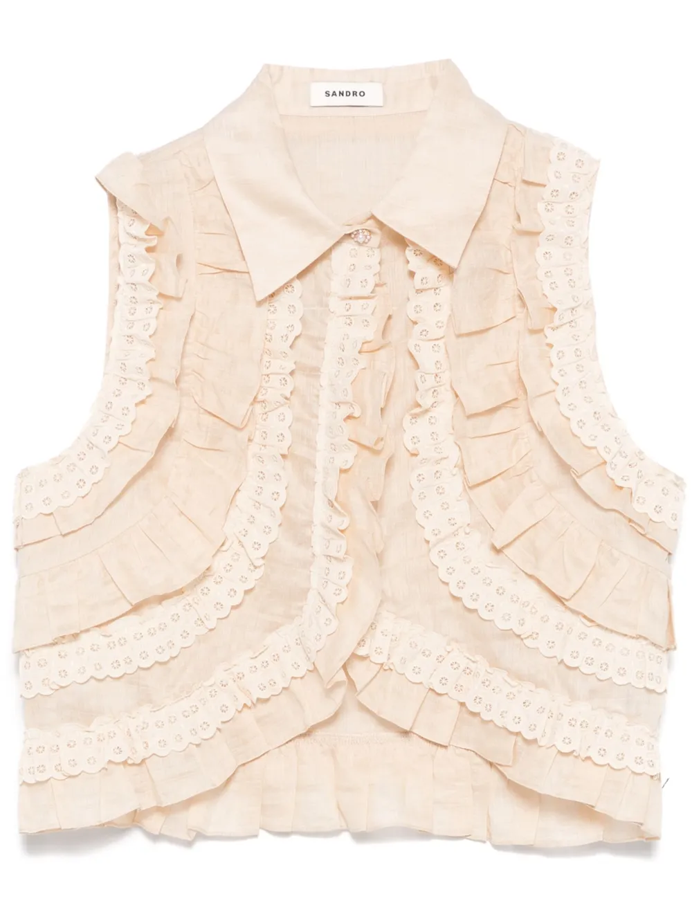 ruffled blouse