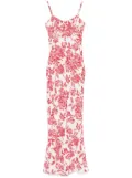 SANDRO floral-print maxi dress - White