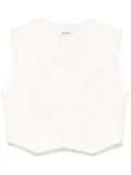 SANDRO pinstriped top - Neutrals