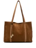 SANDRO suede tote bag - Brown