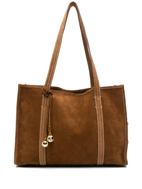 SANDRO suede tote bag