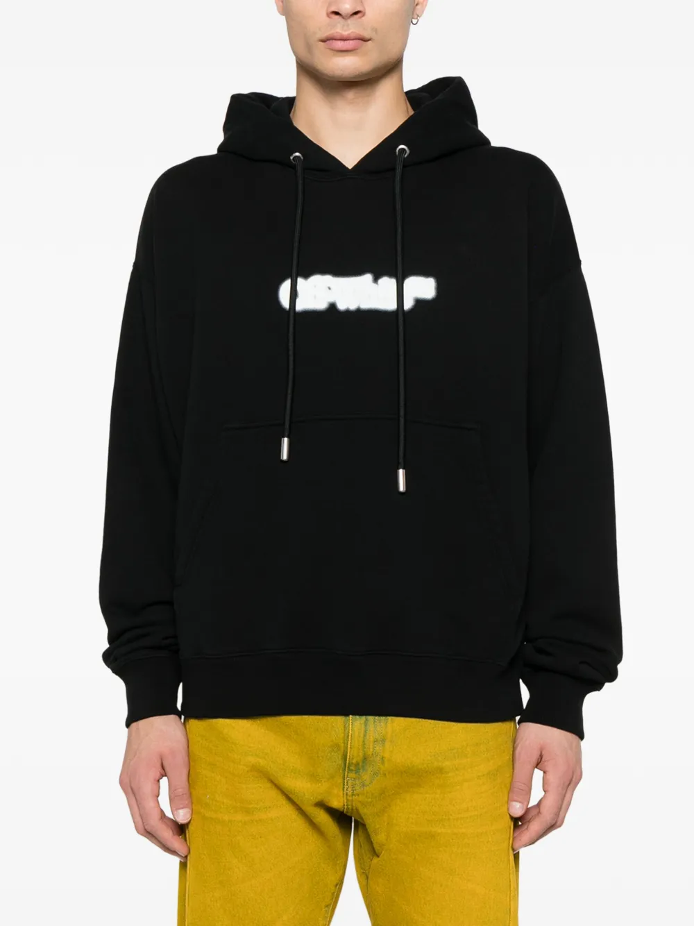 Off-White spray-arrow Hoodie | Black | FARFETCH