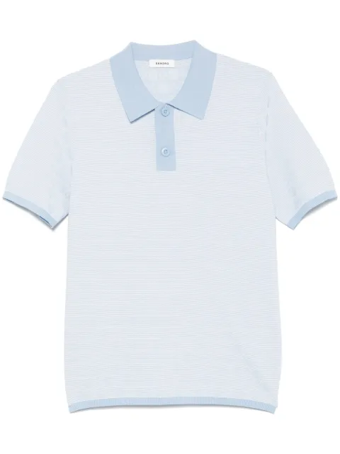 SANDRO Square Cross-jacquard polo shirt