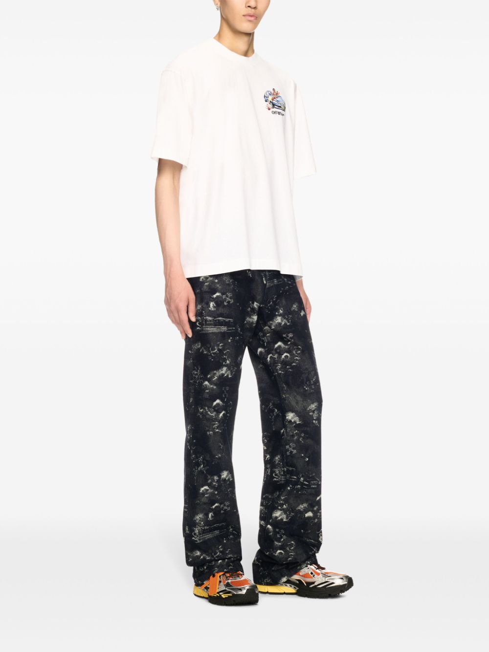 Off-White Fresco Jacquard jeans - Blue