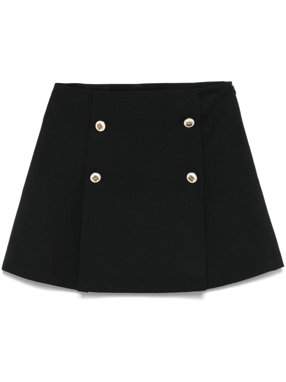 pleated mini skirt