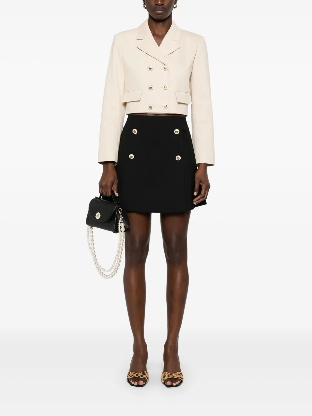 SANDRO Cropped blazer - Beige