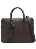 SANDRO logo-print briefcase - Brown