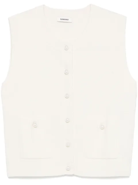 SANDRO tweed cardigan