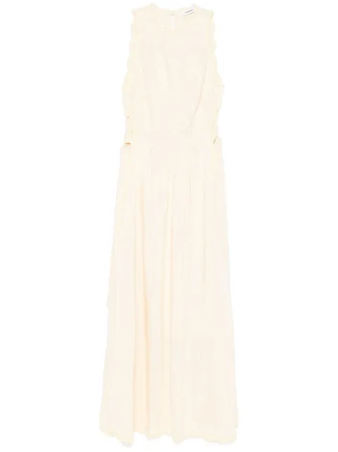 SANDRO slub-texture maxi dress