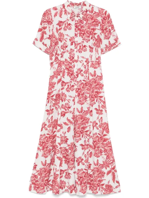 SANDRO floral-print midi dress