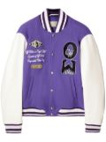 Off-White Time varsity jacket - Purple