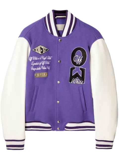 Off-White Time varsity jacket 