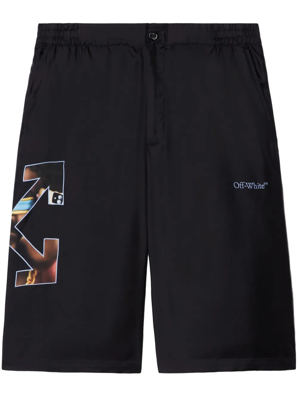 Off-White Barber Arrow ショートパンツ - ブラック Off-White Barber Arrow ショートパンツ - ブラック