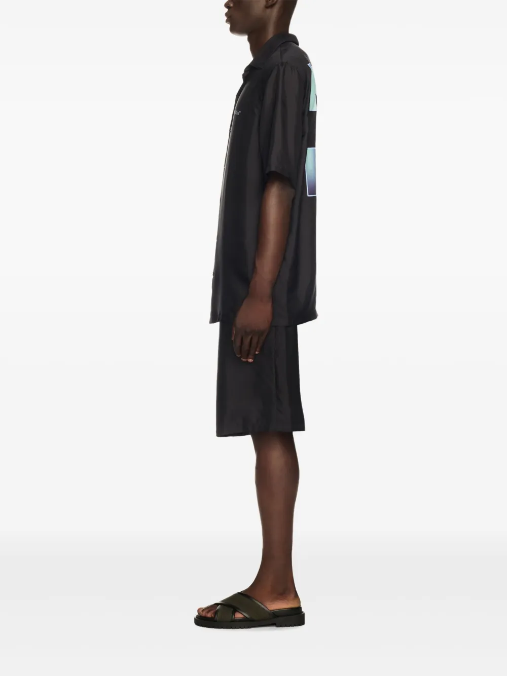 Off-White Barber Arrow shorts Zwart