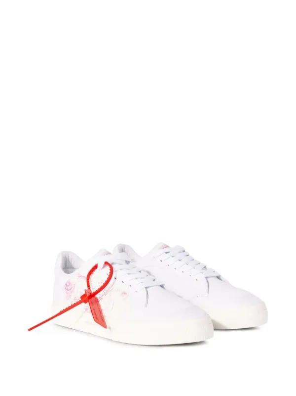 Off-White White New Low Vulcanized Animation Sneakers 関税込 Off-White New Vulcanized Animation Sneakers | White | FARFETCH