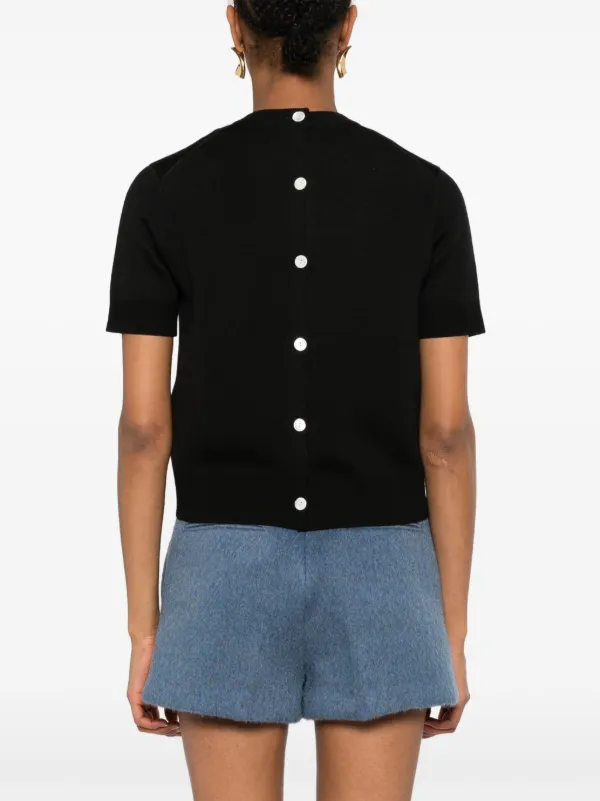 Gucci logo-intarsia T-shirt | Black | FARFETCH