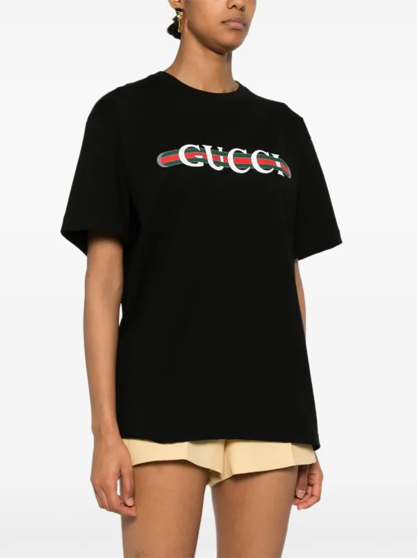 Gucci プリント Tシャツ | ブラック | FARFETCH JP