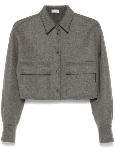 Brunello Cucinelli cropped wool jacket Women