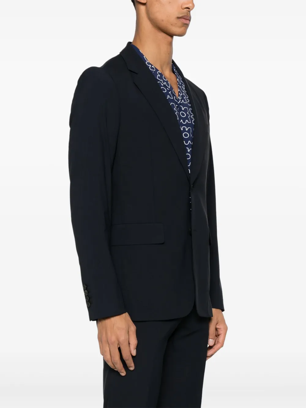 SANDRO Wollen blazer Blauw