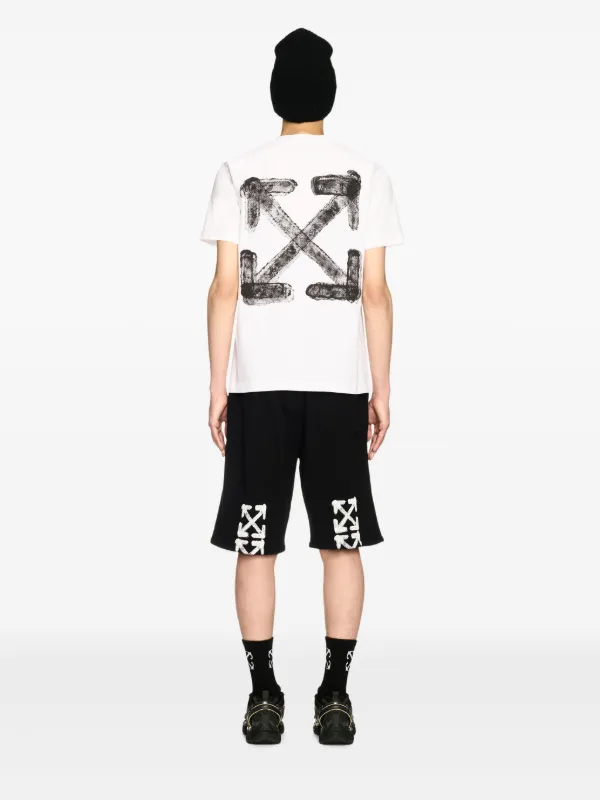 ◆送料・関税込み◆OFF-WHITE スプレー アローTシャツ Off-White Spray Arrow Tシャツ | ブラック | FARFETCH JP