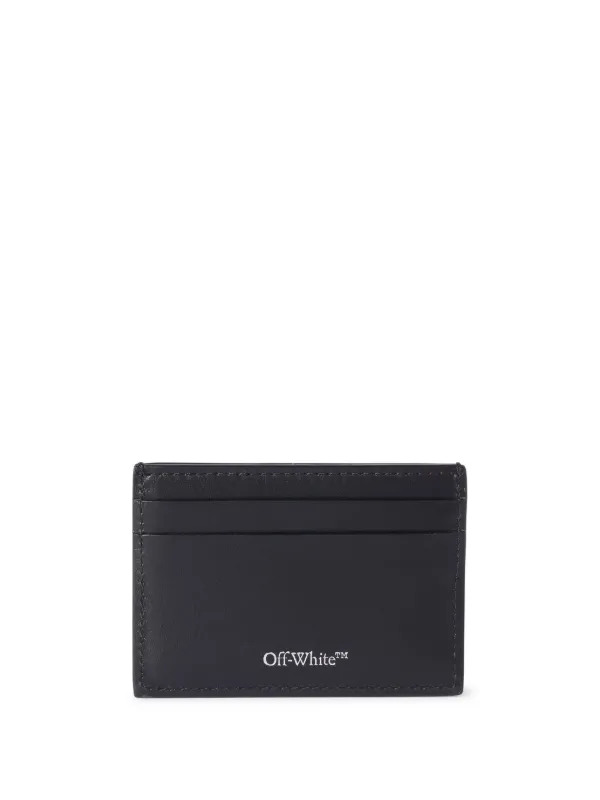 【Off-White】Jitney Cardholder ジトニーレザーカードホルダー Off-White - Jitney Logo-Embellished Leather Cardholder Off-White