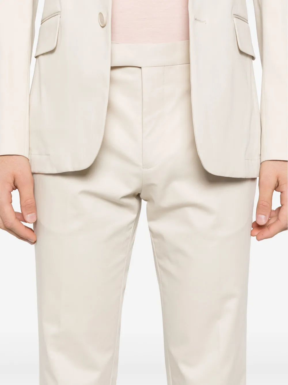 SANDRO Straight pantalon Beige