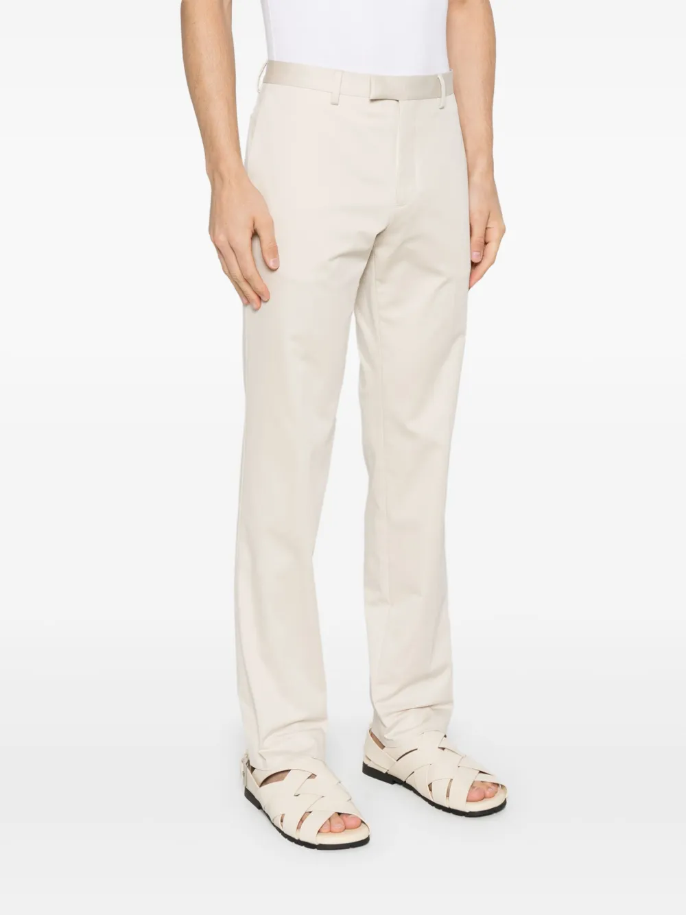 SANDRO Straight pantalon Beige