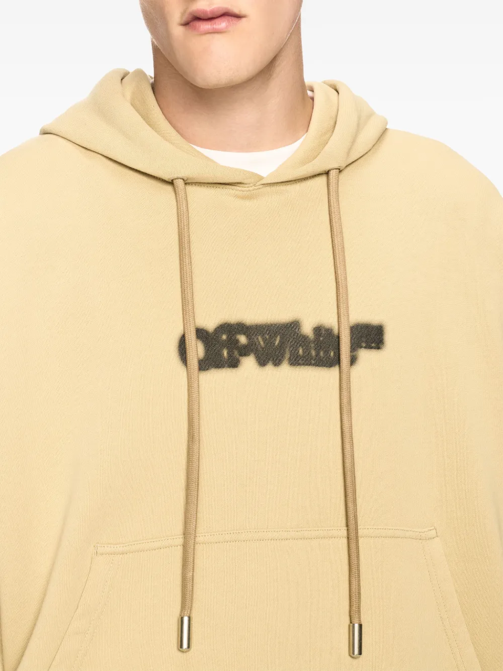 Off-White Spray Arrow Skate hoodie Beige