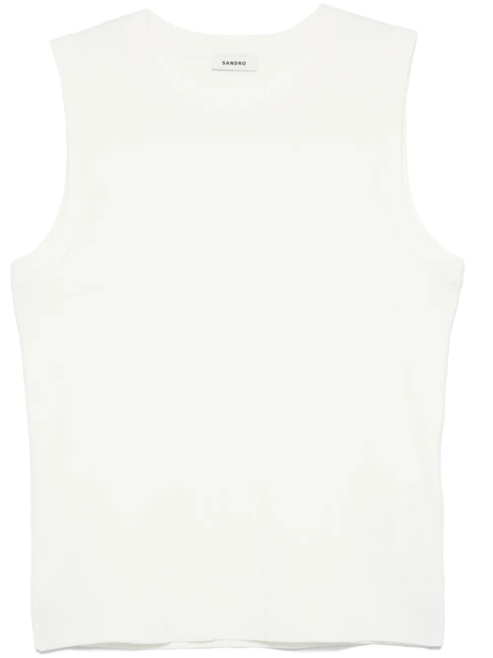 SANDRO ribbed tank top | White | Image 1