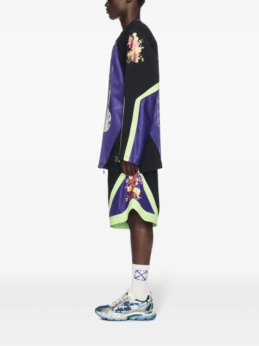 Off-White Fresco Car Hockey shorts Zwart