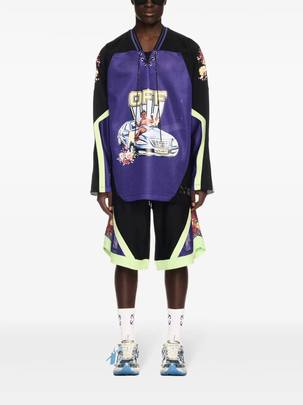 Off-White Fresco Car Hockey shorts | Track & Running Shorts | Image 2
