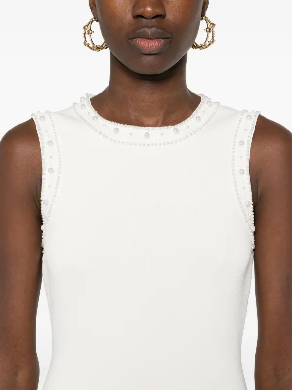 SANDRO Knitted Maxi Dress | White | FARFETCH
