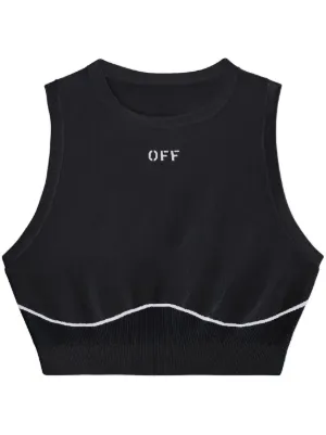 【Off White】送料/関税込 LOGO SPORTS BRATOP OFF-WHITE Athleisure Logo Bra Top Black/Blue/Pink - FW21 - US