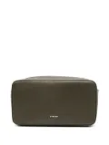 SANDRO textured wash bag - Green