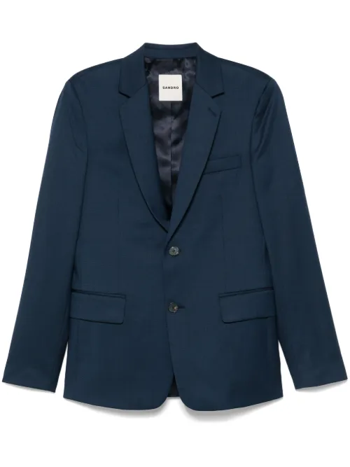 Blazer à design texturé - SANDRO - Modalova
