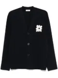 SANDRO flower-patch cardigan - Blue