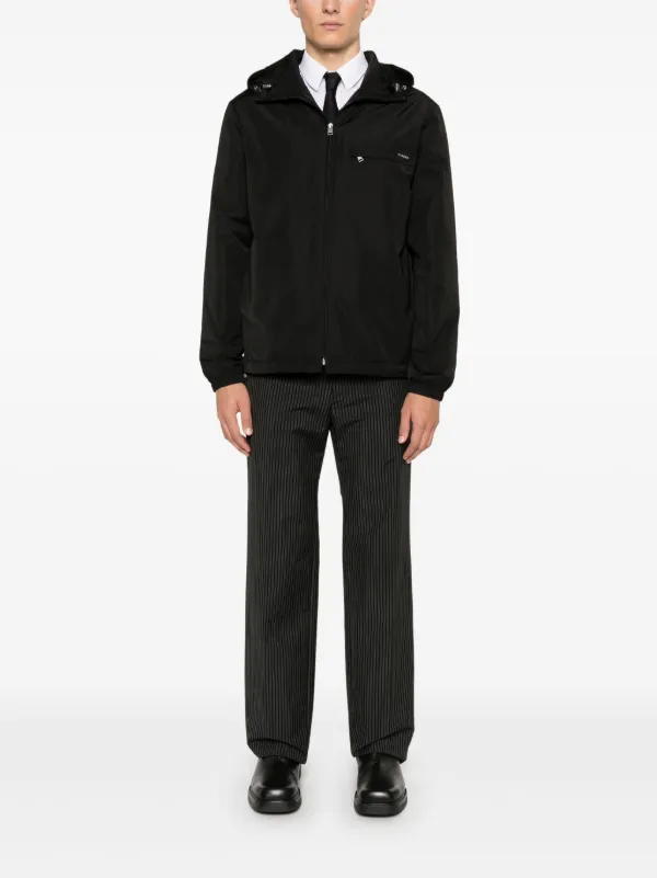 SANDRO Hooded Jacket | Black | FARFETCH AZ