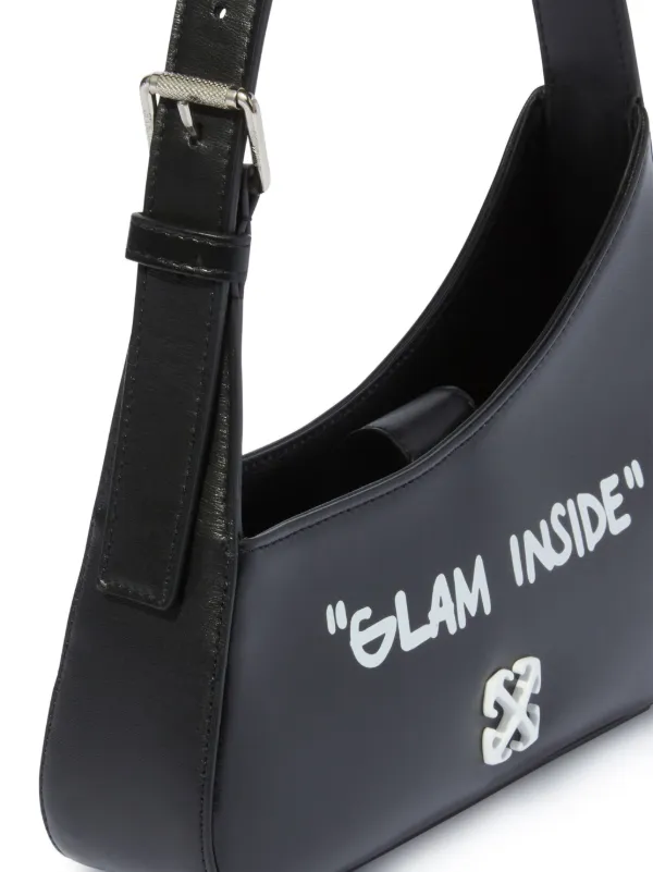 【関税込み】Off-White ブラック Jitney Quote ショルダーバッグ Off-White Jitney Quote Shoulder Bag | Black | FARFETCH