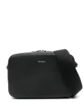 SANDRO logo-debossed messenger bag - Black