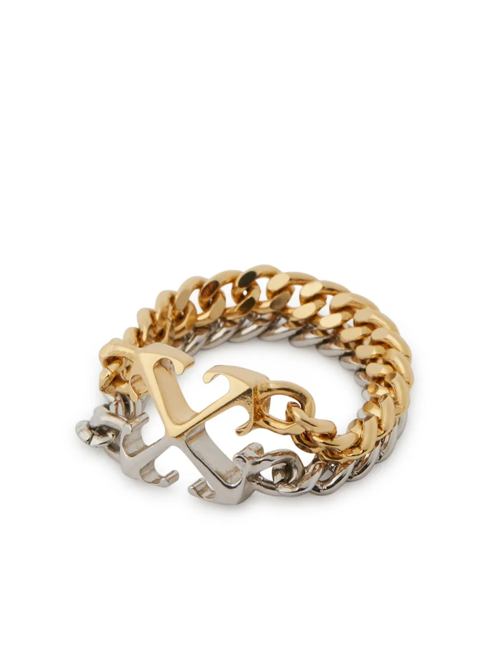 Off-White Arrow ring met ketting - Zilver