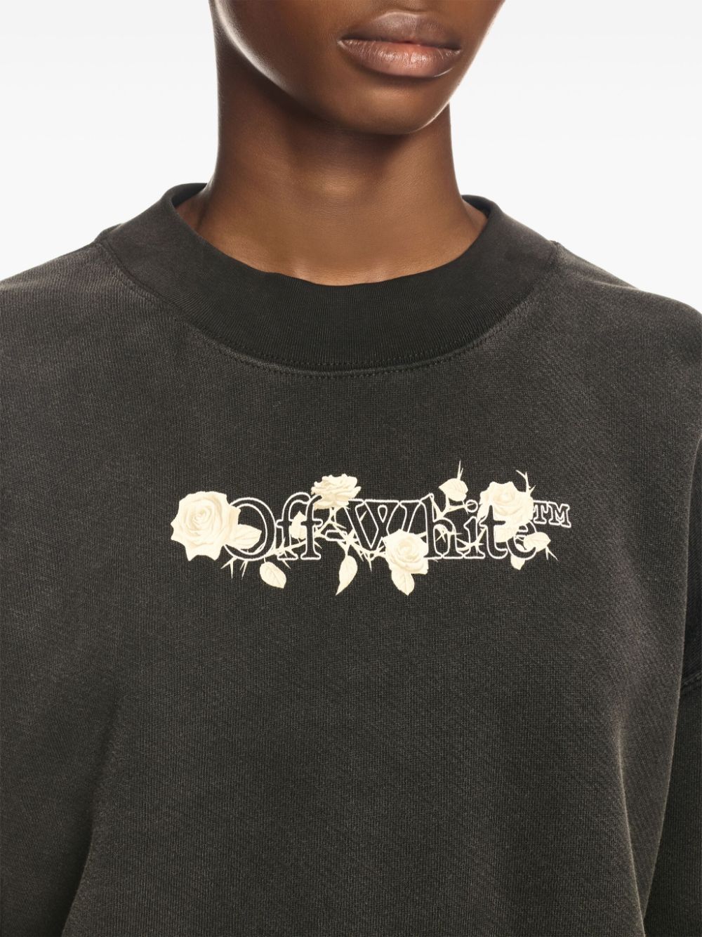 Off-White Bookish Roses sweatshirt Women